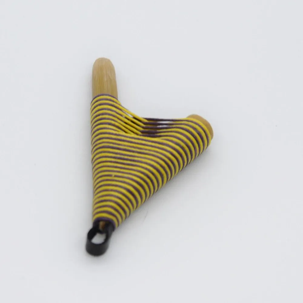 Трубка для Рапе - Курипи желтый фиолетовый