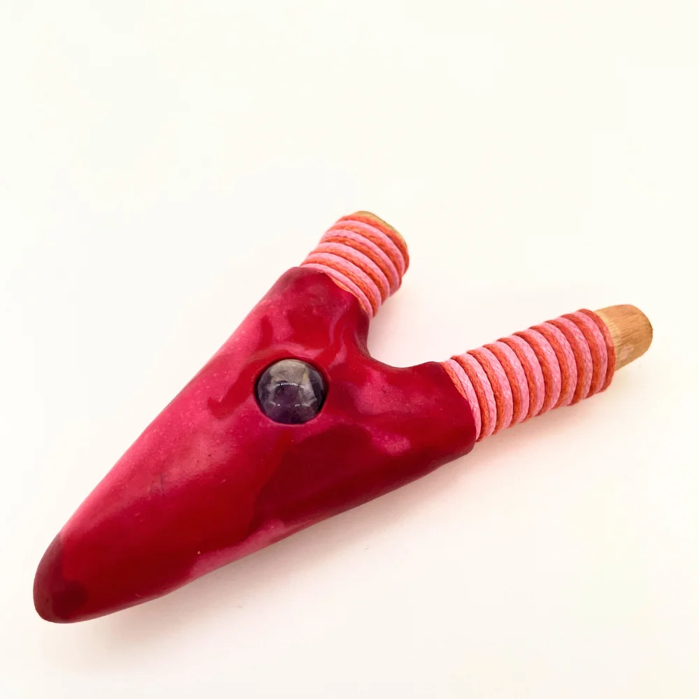 Трубка для Рапэ Курипи "Аметистовое Сердце"